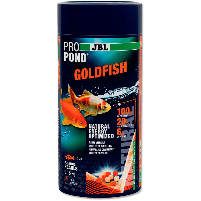 JBL JBL ProPond Goldfish Poissons rouges - 1L/0.16kg -Aliment 4 saisons pour poissons rouges et queues de voile 5020100