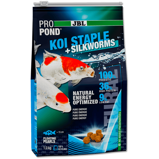 JBL JBL ProPond Koi Staple+Silkworms - 3L/1kg - Aliment 4 saisons pour carpes koï et autres poissons de bassin 5018200