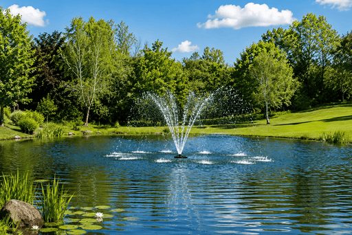 Kasco Pompes pour jeux d'eau Fontaine flottante Kasco 2400EJF – 500W - Aération, oxygénation et mise en valeur des étangs jusqu'à 1 000 m² 8717605094519 MD850
