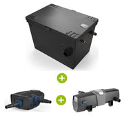 Kit complet OASE : filtre BioTec ScreenMatic² 145000 + pompe AquaMax Eco Premium 21000 + UV-C Bitron Eco 180 W