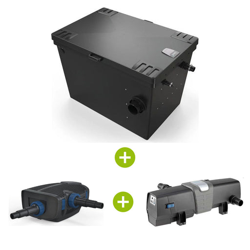 Kit complet OASE : filtre BioTec ScreenMatic² 145000 + pompe AquaMax Eco Premium 21000 + UV-C Bitron Eco 180 W