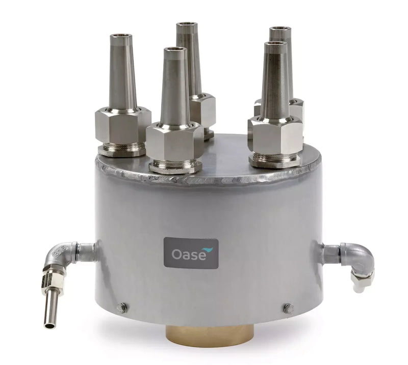 OASE Jets rotatifs 5-30 E – ajutage à cinq jets pour grande fontaine