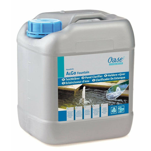 Oase Living Water Produits d'entretien AquaActiv AlGo Fountain 5litres - Idéal pour conserver une eau propre de fontaine - Oase 4010052402345 40234