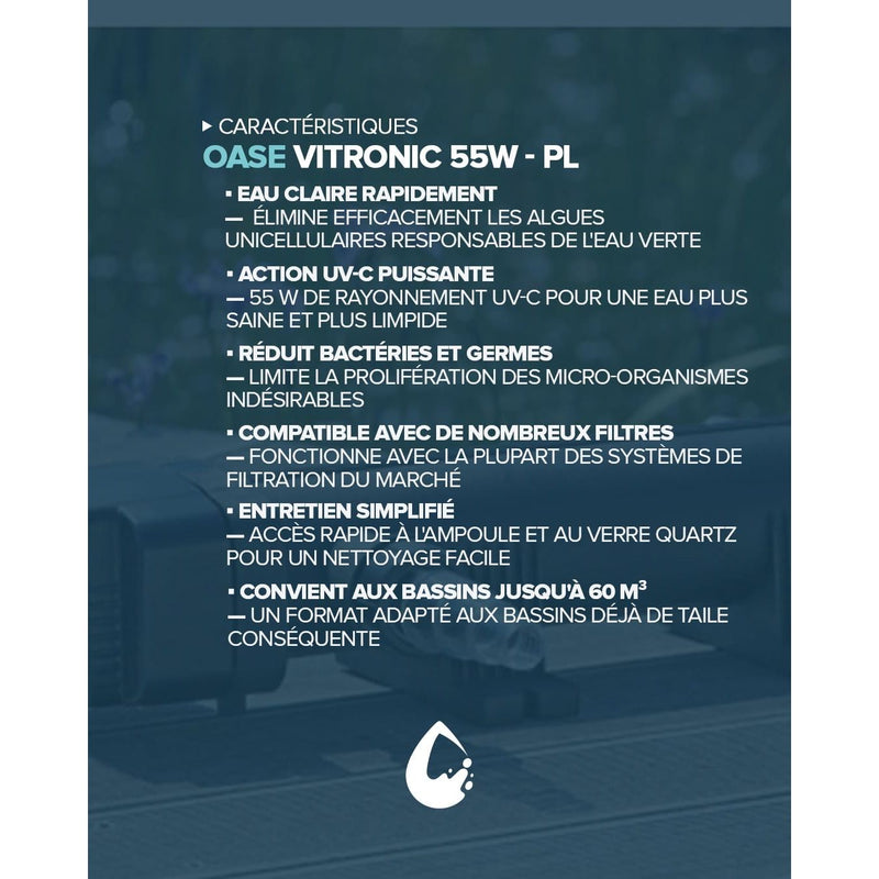 Oase Living Water Appareils à UV Vitronic 55W - PL Appareil UV-C - Oase 4010052573731 57373