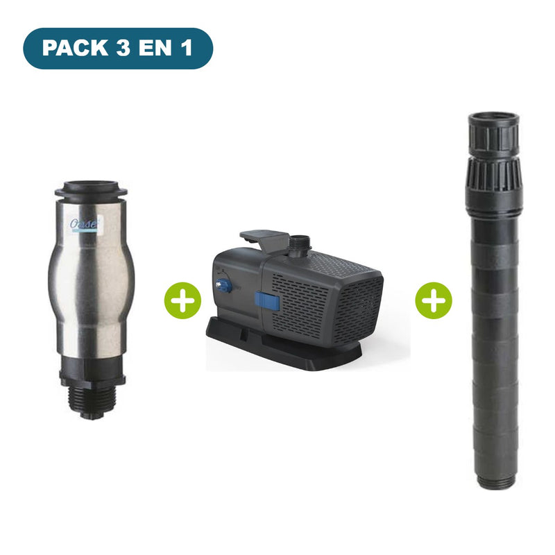 Pack jet d'eau moussant 35-10E + Aquarius Eco Premium 4500 + rallonge TE10K – jet 85 cm – OASE