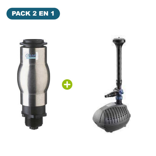 Pack jet d'eau moussant 35-10E + Aquarius Fountain Set Eco 9500 – jet 1,5 m – OASE