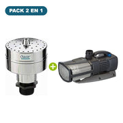 Pack jet d'eau Volcan 43-3 argent + Aquarius Eco Expert 22000 – jet 3,9 m – OASE