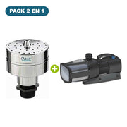 Pack jet d'eau Volcan 43-3 argent + Aquarius Eco Expert 44000 – jet 4,5 m – OASE