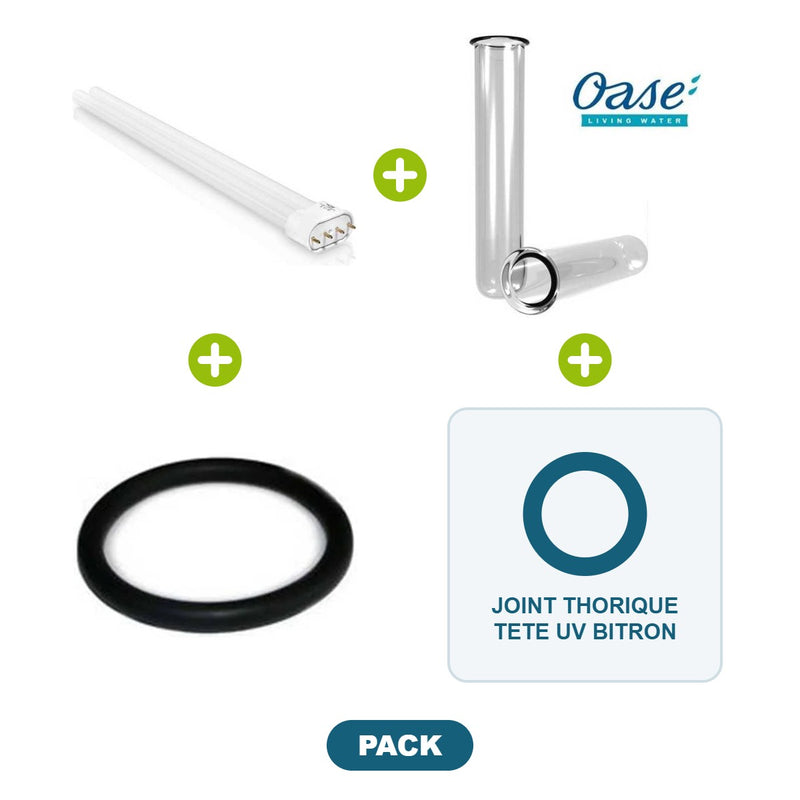 Pack Ampoule Philips 36 W + quartz + joints – Bitron C 36 W (après 2014) – Oase