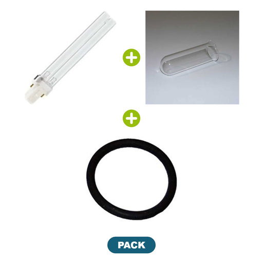 Pack Ampoule Philips 7 W + quartz + joint – BioPress Set 4000 – Oase