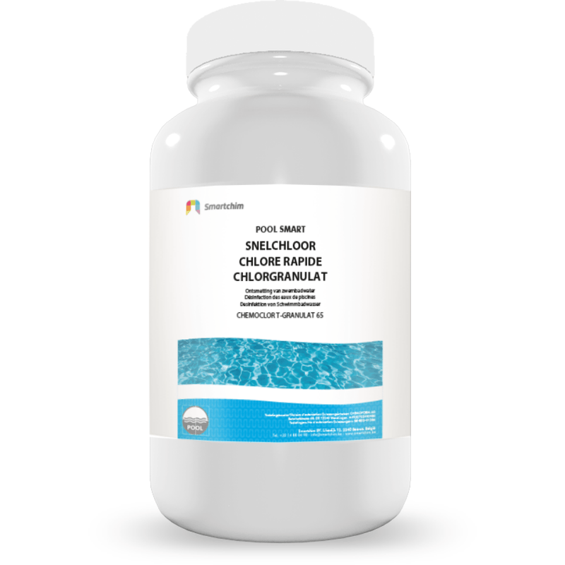 Pool Smart Désinfection Default Pool Smart Granules de chlore - Action rapide - Chemoclor T-Granulat 65 - 1KG PSMSHOCK-1KG