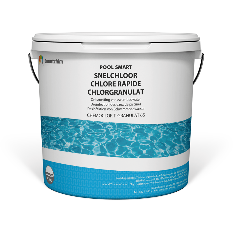 Pool Smart Désinfection Default Pool Smart Granules de chlore - Action rapide - Chemoclor T-Granulat 65 - 5KG PSMSHOCK-5KG