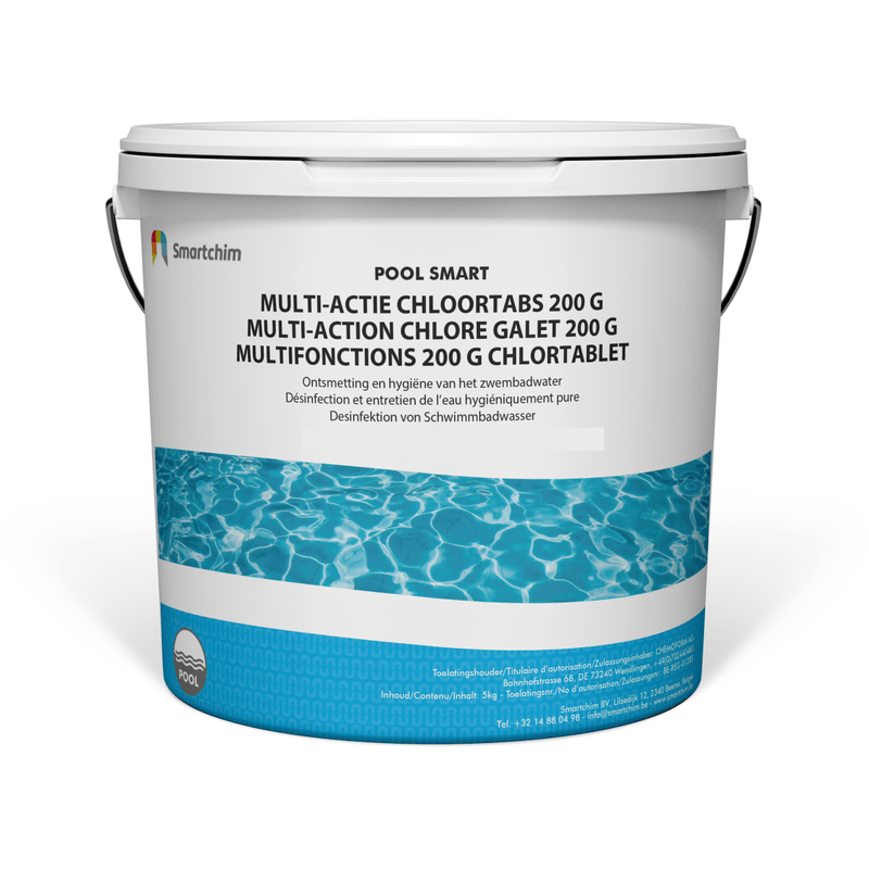 Pool Smart Désinfection Default Pool Smart Multi action galet 200G - Chemoclor Multi-Tabletten 200GR - 5KG PSMMULTITAB-5KG