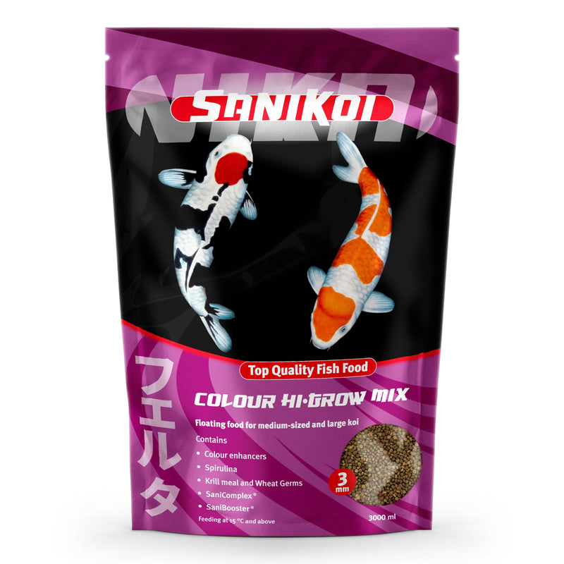 SaniKoi Alimentation pour poissons Nourriture pour poissons Colour Hi-Grow Mix 3 mm 3 l - SaniKoi 8711921233492 124635