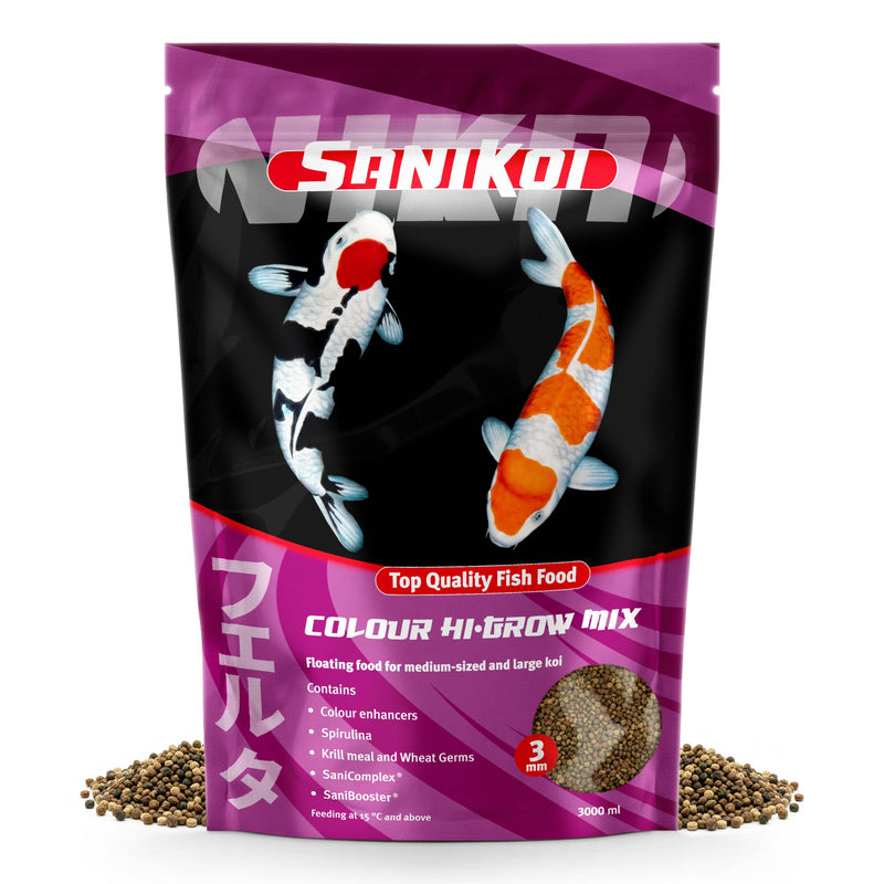 SaniKoi Alimentation pour poissons Nourriture pour poissons Colour Hi-Grow Mix 3 mm 3 l - SaniKoi 8711921233492 124635