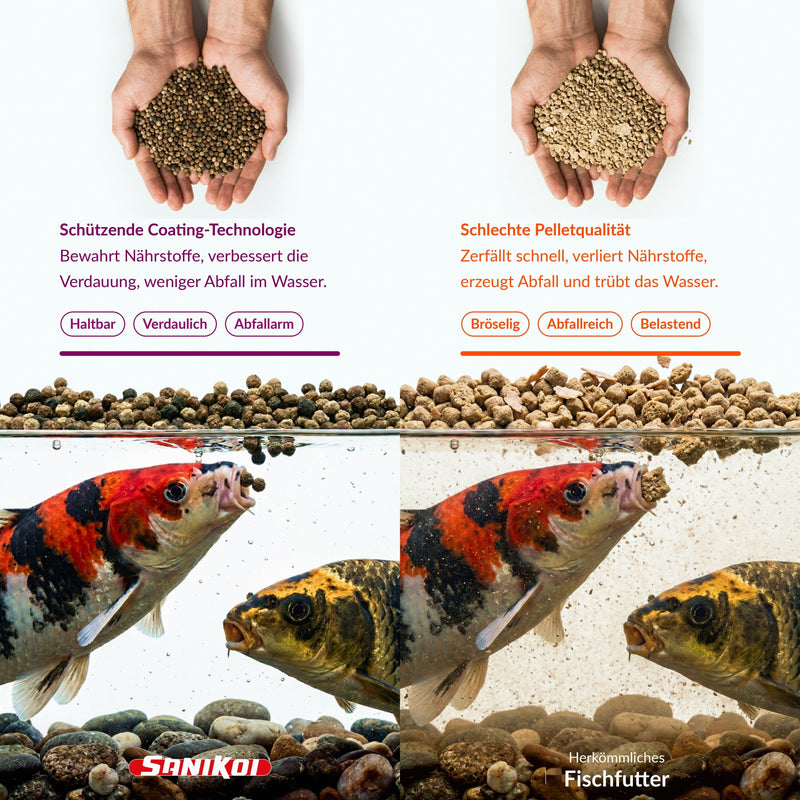 SaniKoi Alimentation pour poissons Nourriture pour poissons Colour Hi-Grow Mix 6 mm 3 l - SaniKoi 8711921231467 124640