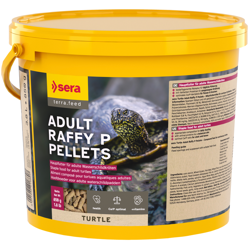 Sera Turtle Adult Raffy p Pellets 3,8 L (850 g)