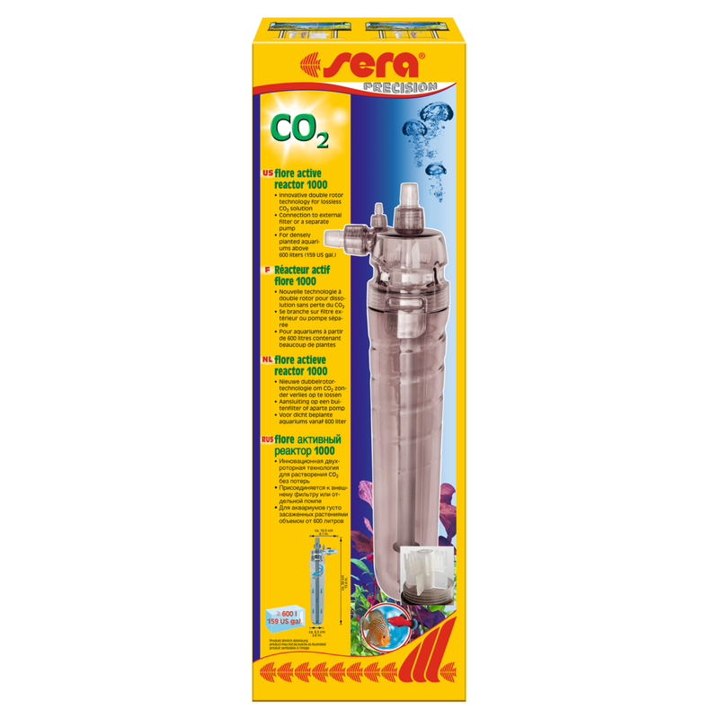 Réacteur actif à CO₂ Sera flore 1000