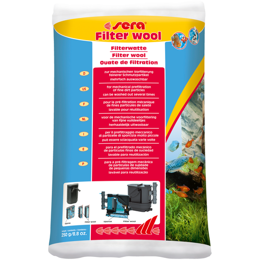 Ouate de filtration Sera 250 g