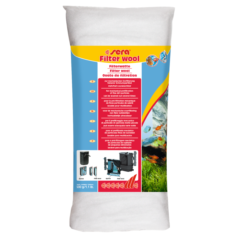 Ouate de filtration Sera 500 g