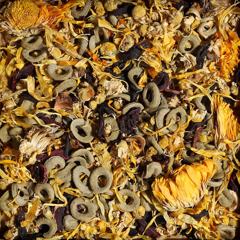 Détail de l’aliment – sera Tortoise Flowers & Loops Snack