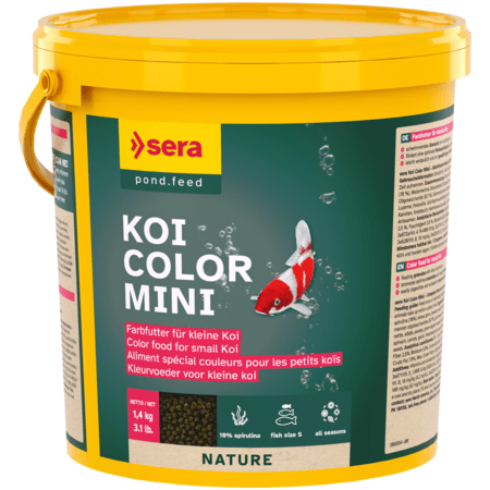 Sera Sera Koi Color Mini - 1,4kg - Aliment optimal pour le développement des couleurs des jeunes koïs jusqu'à 12 cm 4001942070539 7053