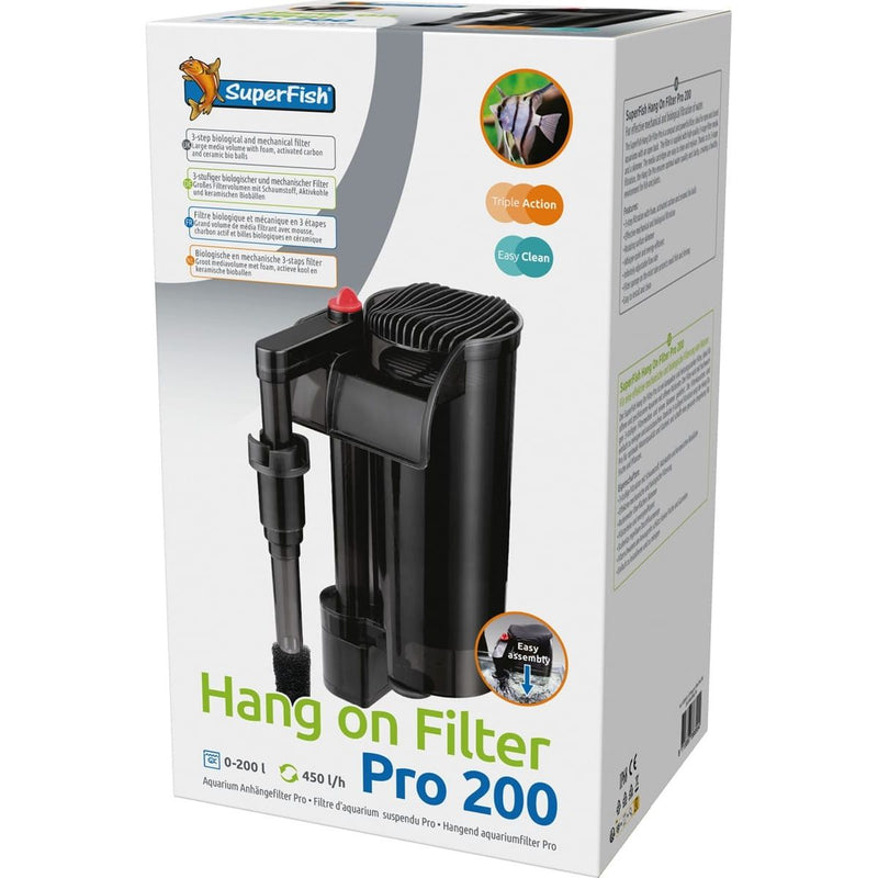Superfish Aquarium Hang On Filter Pro 200 - Superfish 8715897366994 A7031615