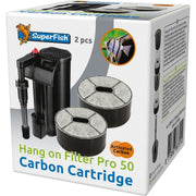 Superfish Aquarium Hang On Filter Pro 50 Cartouche Charbon - Superfish 8715897367014 A7031635
