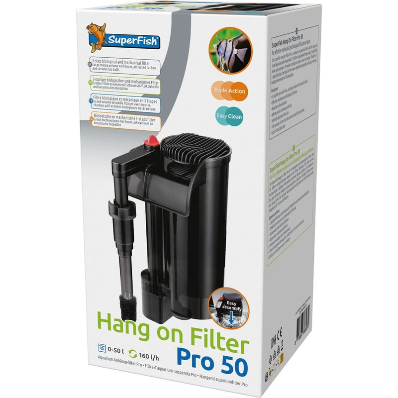 Superfish Aquarium Hang On Filter Pro 50 - Superfish 8715897366970 A7031605