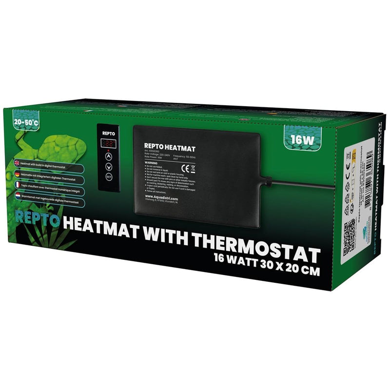 Superfish Reptile Repto Heat Mat With Thermostat 16 Watt 30 x 20 cm 8715897365089 R3100360