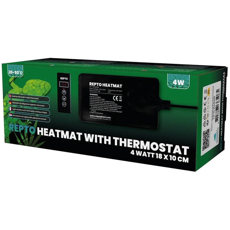 Superfish Reptile Repto Heat Mat With Thermostat 4 Watt 18 x 10 cm 8715897365065 R3100350
