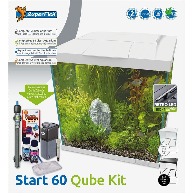 Superfish Aquarium Start 60 Qube Kit Blanc - Superfish 8715897358838 A4052365