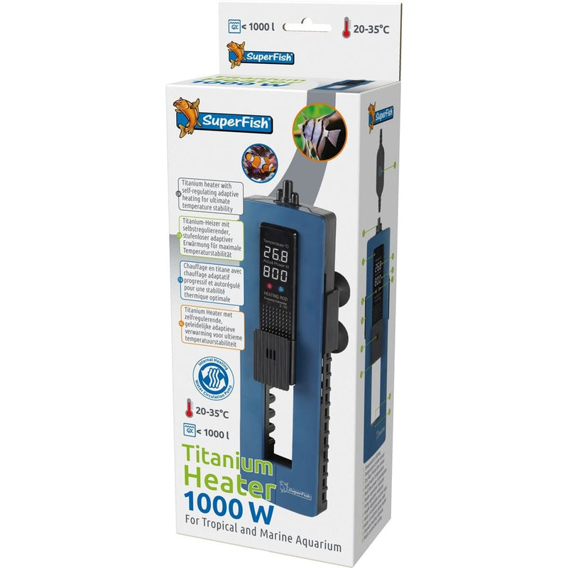 Superfish Aquarium Titanium Heater 1000 Watt - Superfish 8715897366628 A4030275