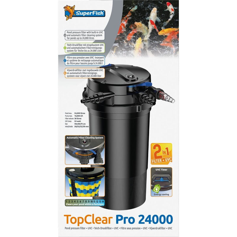 Superfish Bassin Topclear Pro 24.000 UVC 24 Watt - Superfish 8715897362576 06030160