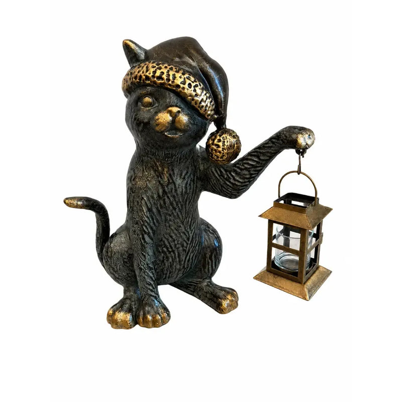 Chat avec cloche & lanterne — AL1626AL-P24