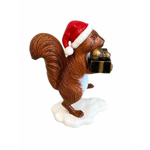 Écureuil avec bonnet de Noël et cadeau — AL2919AL-IM