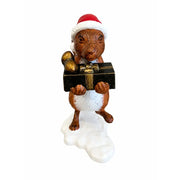 Écureuil avec bonnet de Noël et cadeau — AL2919AL-IM