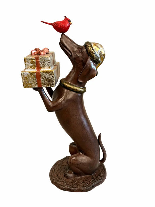 Teckel avec cadeaux de Noël — AL2982AL-IM