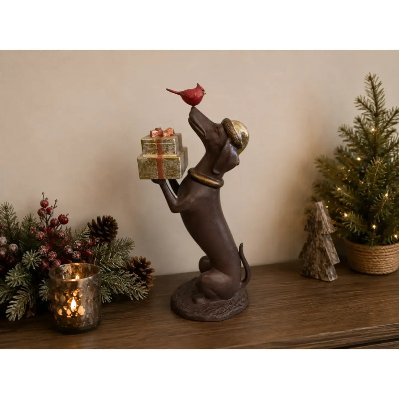 Teckel avec cadeaux de Noël — AL2982AL-IM