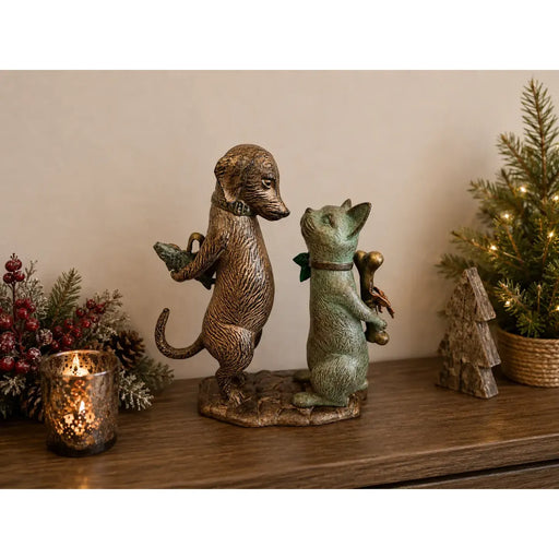 Chien et chat avec cadeaux — AL3048AL-IM