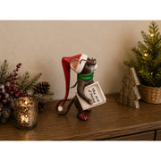 Souris avec bonnet de Noël et livre — AL3103AL-IM