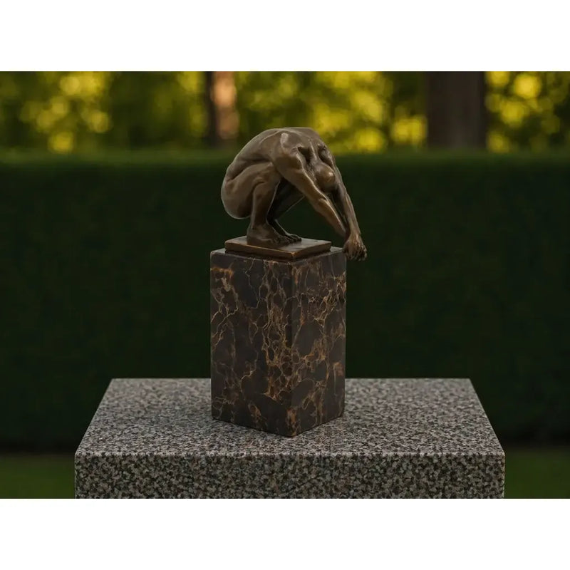 Plongeur Sur Socle En Marbre — AN1223BR-B