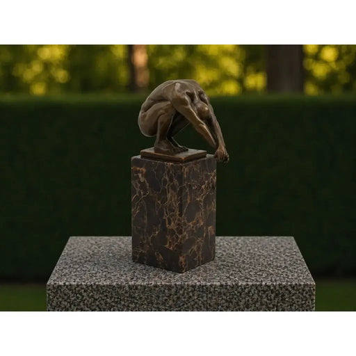 Plongeur Sur Socle En Marbre — AN1223BR-B