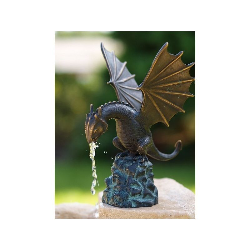 Petit Dragon Sur Roche Cracheur — AN1817BRW-DB-F