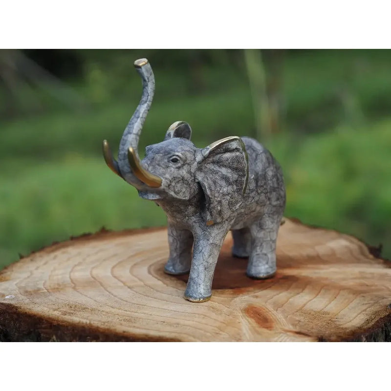 Petit Eléphant Patine Coloree — AN1855BR-HP