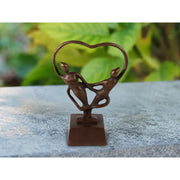 Petite Urne Avec Couple Dans Coeur — AN2751BR-B