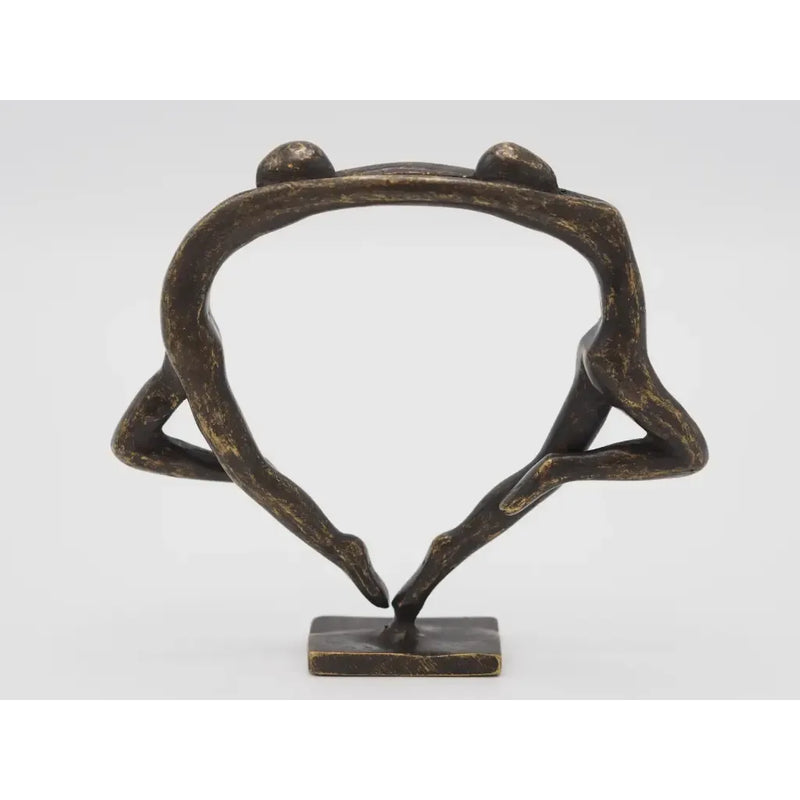 Petite Sculpture Couple Moderne — AN2831BR-BI