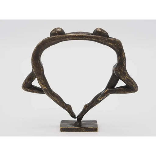 Petite Sculpture Couple Moderne — AN2831BR-BI