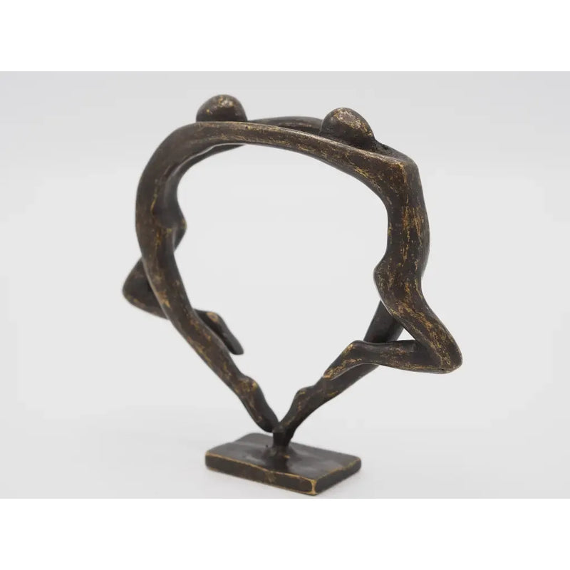 Petite Sculpture Couple Moderne — AN2831BR-BI