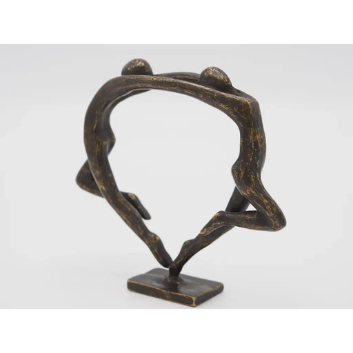 Petite Sculpture Couple Moderne — AN2831BR-BI